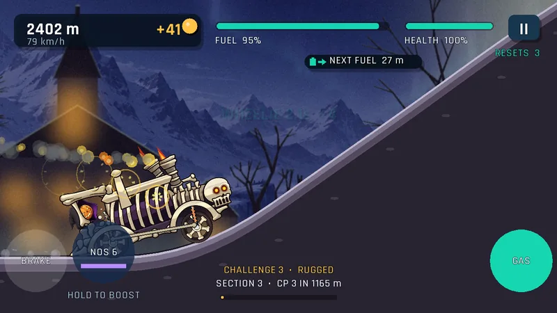 Trail Torque test build. Haunted Graveyard: Bone Rattler and the Headless Horseman